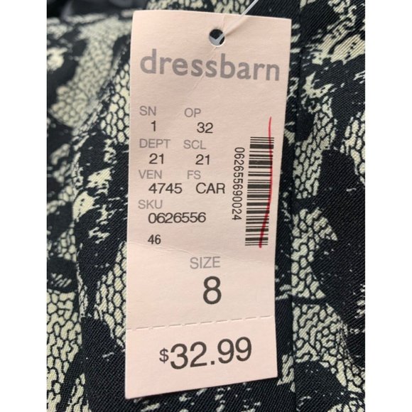 Jones Studio Womens Size 8 Black Floral Sleeveless Blouse Tank Top Lined New $33 - Picture 3 of 8